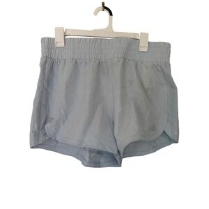 Adidas Women's Training Shorts Pacer WVN Blue Large 3in Inseam MSRP $30